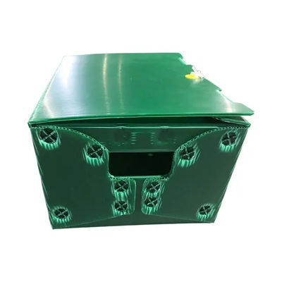 Polypropylene Postal Mail Tote Corrugated Plastic Boxes Bins Rigid Customized With Handles