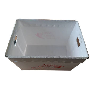 PP Postal Mail Tote Hollow Boxes Bins Rigid Customized With Handles