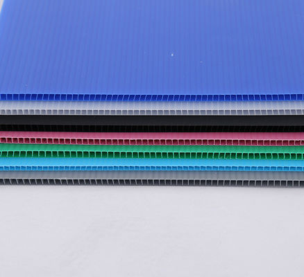 Polypropylene Corflute Sheet Recycled Lightweight Customized Corrugated Plastic