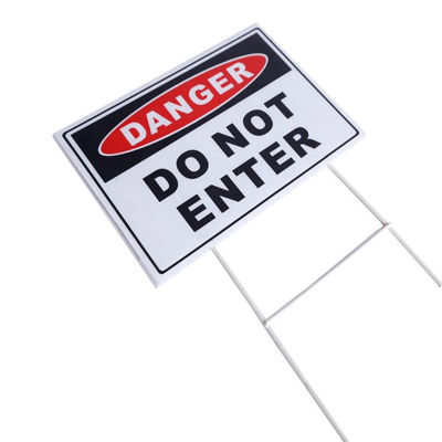 PP Corflute Sign Corrugated Plastic Yard Sign Coroplast Sign Lightweight Customized
