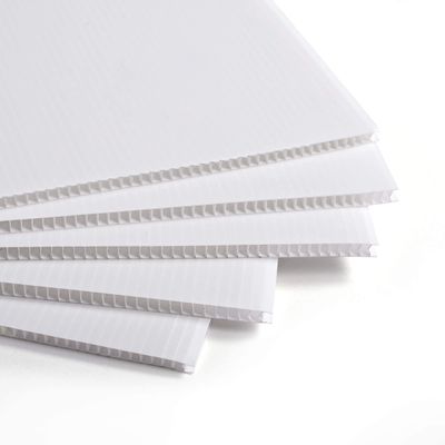 Polypropylene Corrugated Sheet Coroplast Board  Lightweight Foldable Customized