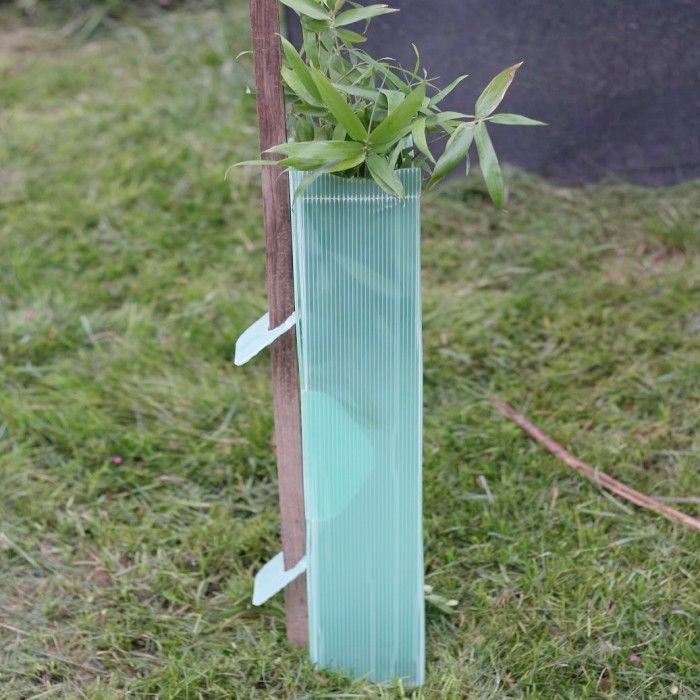 Hollow PP Corflute Tree Guards Triangle Twinwall Plastic Tree Wrap
