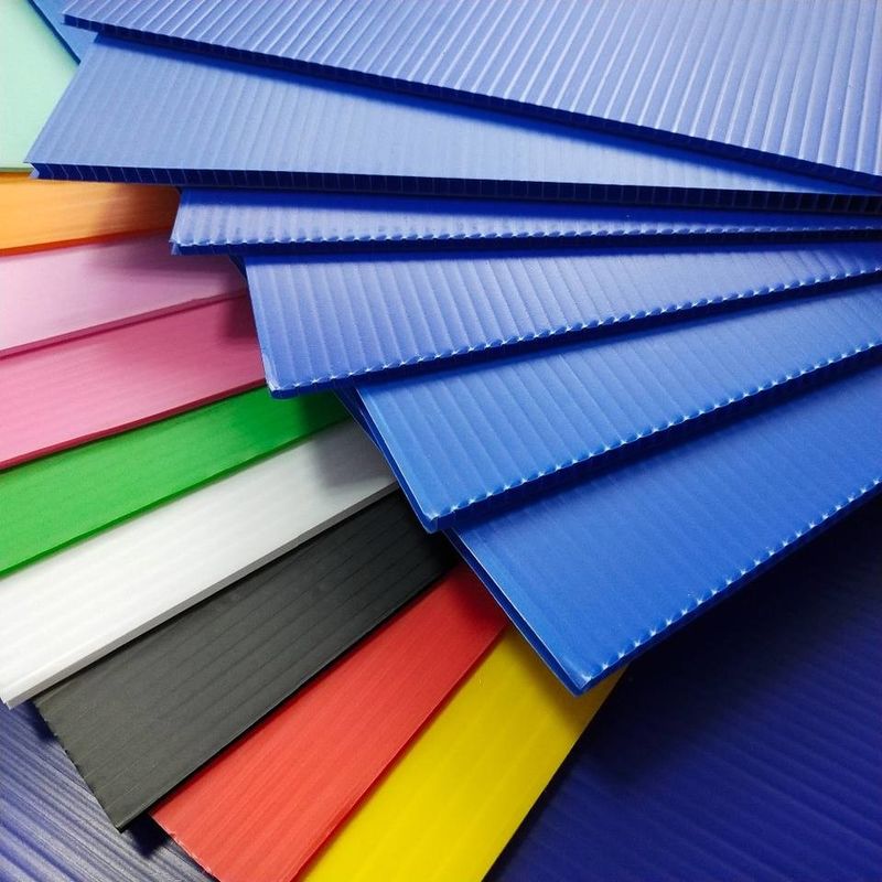Anti Pressure PP Hollow Plastic Sheet Correx Corrugated Plastic Board Sheet
