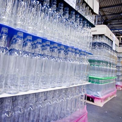 लाल नालीदार प्लास्टिक परत पैड Corflute पॉलीप्रोपाइलीन प्लास्टिक की बोतल डिवाइडर